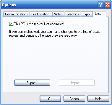 Set PC as database master